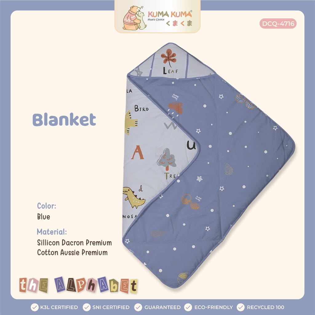 Kuma-Kuma Baby Blanket Selimut Topi Bayi