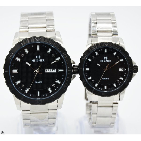 BARU Jam Tangan Original couple Hegner 5034 Stainless Steel by hargajam Anti Air Water Resist Ori