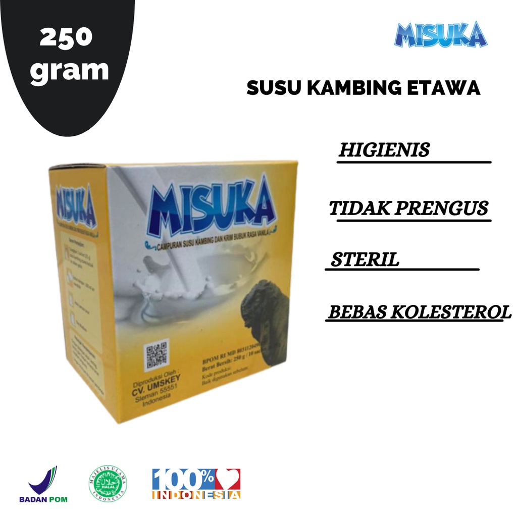 

Susu Kambing Bubuk MISUKA Rasa Vanila 250 g