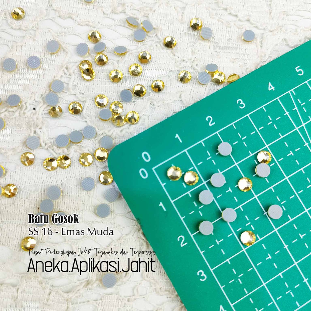 144 BIJI PAYET KRISTAL TEMPEL HOTFIX / BATU MOTE PAYET GOSOK