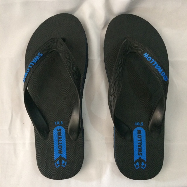 Sandal jepit swallow black pearl