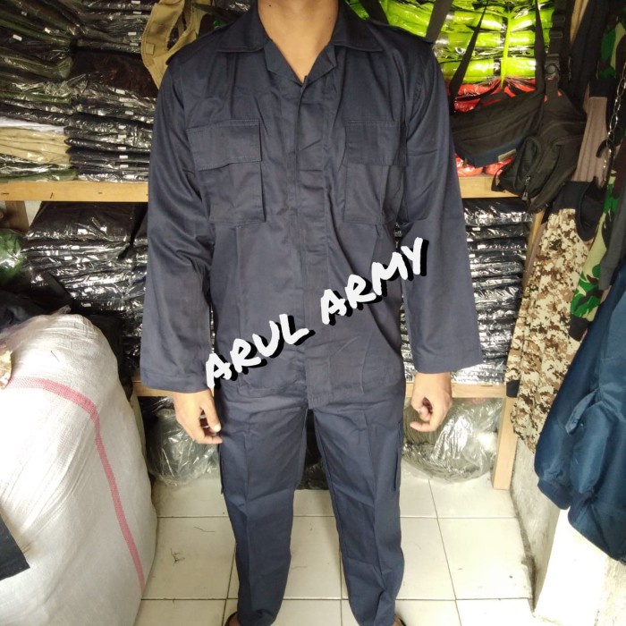 Ht50B21T10ds Baju Seragam Setelan Pdl Security Satpam Brimob Murah Berkualitas - Hitam, M W0R01Gg
