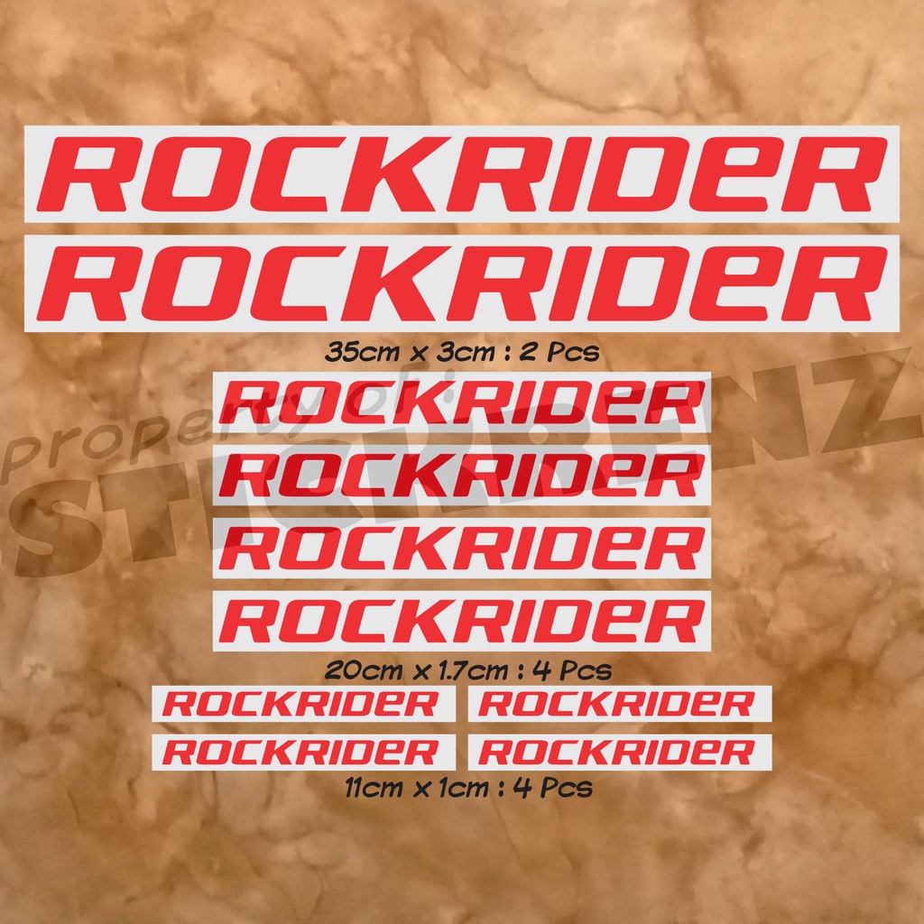 Cutting Sticker Stiker Frame Sepeda Roadbike Rockrider 01 Custom