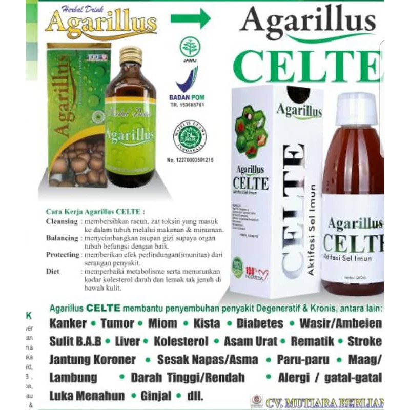 Agarillus Celte Agarilus Celte Agarillus Celte Aktifasi Sel Imun Asli 100 Original Shopee Indonesia