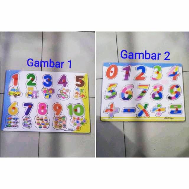 PUZZLE ANGKA/ ATK / alat bantu belajar TK SD / makassar puzzle