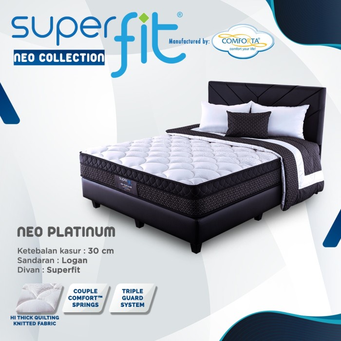 Kasur Springbed Comforta SuperFit Neo Platinum Full Set