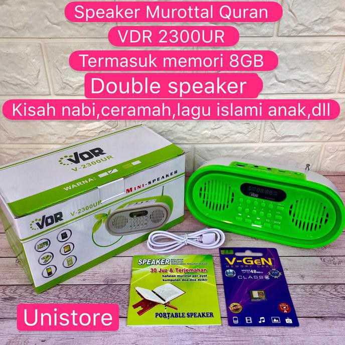 Speaker Quran / Speaker Alquran / Speaker Murottal Quran Vdr 2300Ur