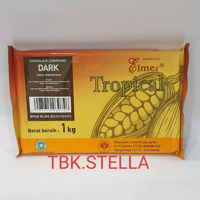 

ELMER CHOCOLATE COMPOUND DARK TROPICAL 1 KG