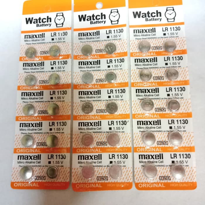 Baterai Maxell 1130 kalkulator mainan 512 812 LR1130 LR 1130 lr-1130