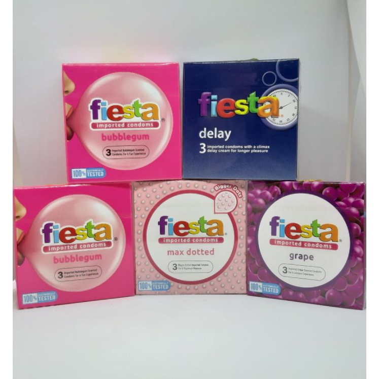 Kondom Fiesta isi-3/KONDOM/FIESTA/ALAT KONTRASEPSI