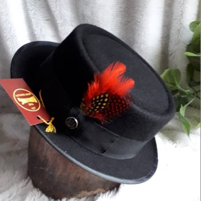 TOPI LAKEN FEDORA PORKIE PRIA / WANITA - TOPI LAKEN  FEDORA