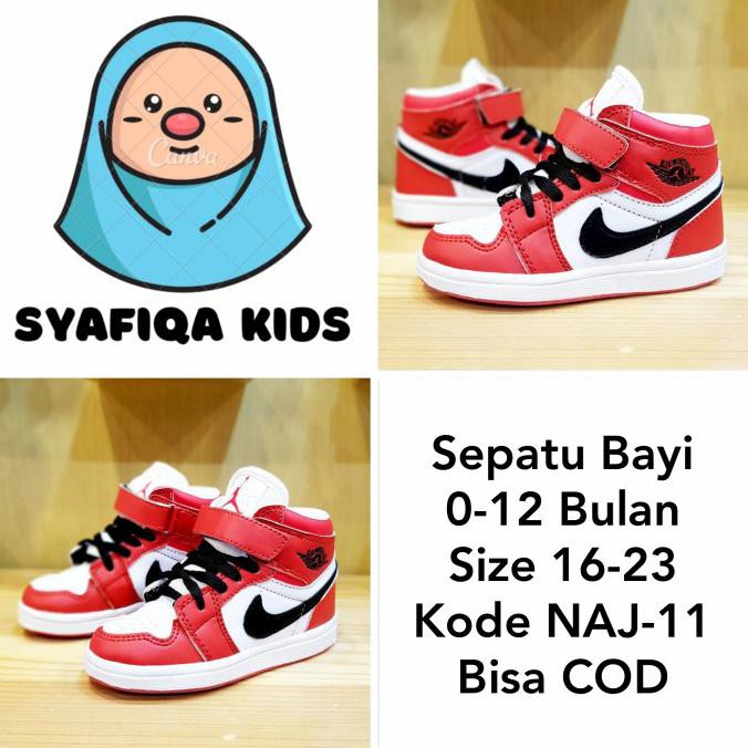 SEPATU BAYI LAKI-LAKI 0-12 BULAN NIKE AIR JORDAN SIZE 19-23 NAJ-11 - 19 2307