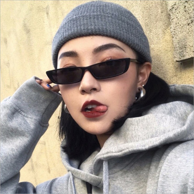 (YUZHU) TERSEDIA &amp; COD Kacamata Hitam Wanita Korean Gaya Rectangle Retro Kaca Mata Sunglasses for Women