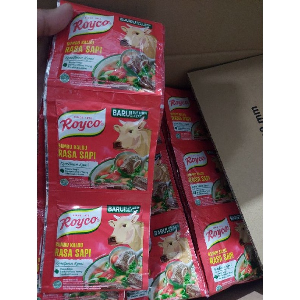 

ROYCO SAPI BUMBU KALDU beli 2 + 1 8g per renteng ( 12 pcs )