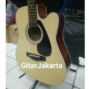 Gitar Akustik Elektrik Merk Yamaha Natural Tipe F1000 Sunkay Senar String Trusrod Equalizer Eq-7545