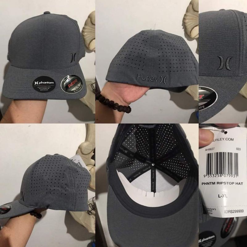 Topi Hurley Phantom Rip Stop Grey Flexfit