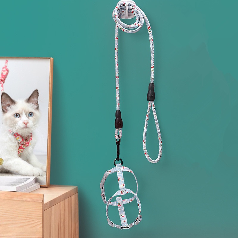 Tali Tuntun + strap Dada adjustable Untuk Kucing