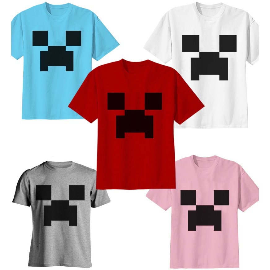 KAOS MINECRAFT MONSTER CREEPER KATUN COMBED 30S