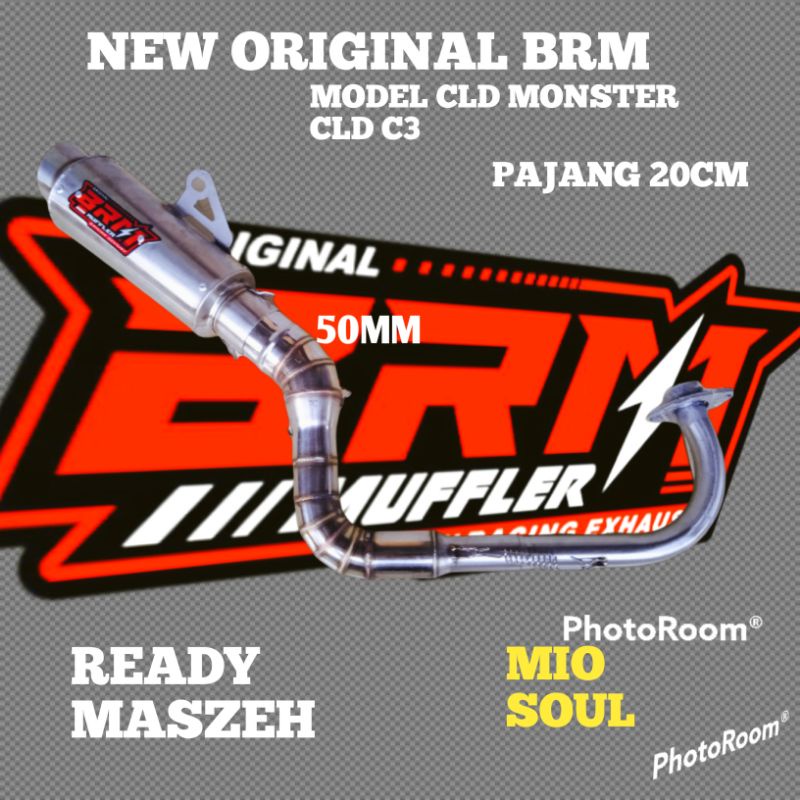 Knalpot Racing BRM MODEL CLD KNALPOT MIO SOUL PROMO COD TERLARIS TERMURAH