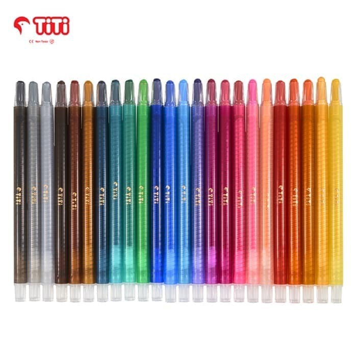 

Twist Crayon / Crayon Putar TiTi TI-CP-24T / 24 Warna