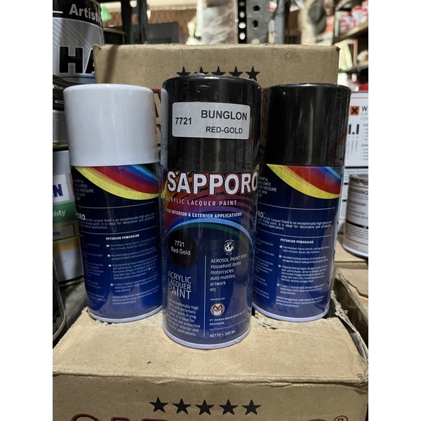 Pylox Cat Semprot Sapporo Bunglon 7721 Red Gold 300ml