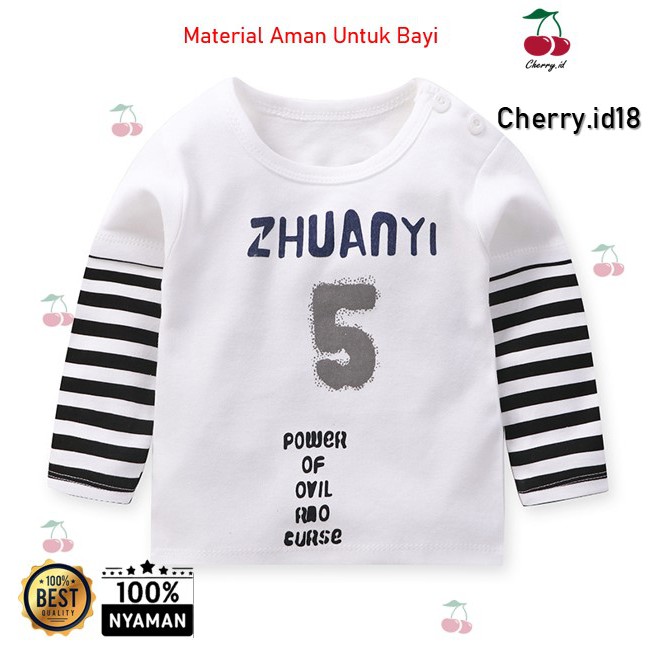 Cherry COD Kaos Distro Anak Lengan Panjang / Kaos Anak Lengan Panjang AL001