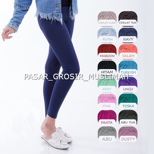 Legging Panjang Spandek Premium High Standar &amp; Jumbo Bb 45-90Kg