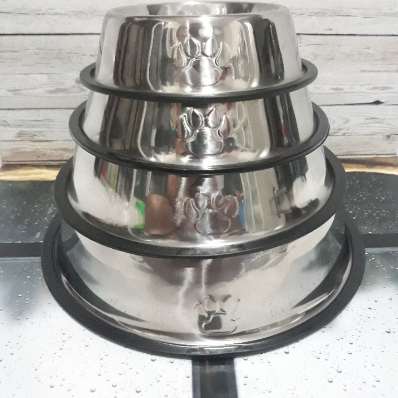 Pets Bowl stainless/Tempat makan&amp;Minum anjing,Kucing&amp;hewan kesayangan anda,anti selip