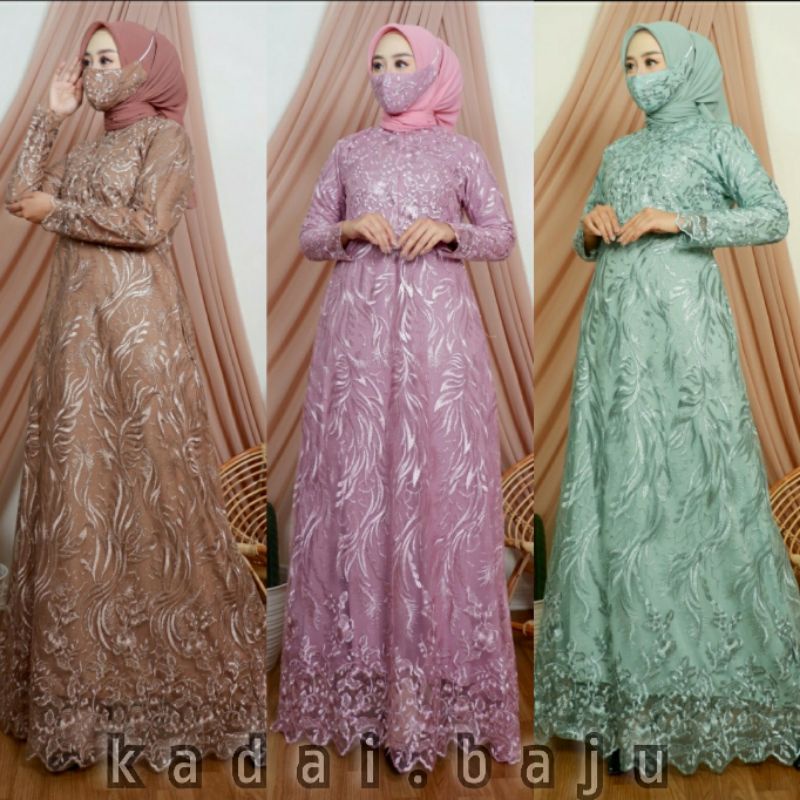 GAMIS BUSUI KAYLA / GAMIS PESTA / GAMIS BRUKAT / KEBAYA MODERM / OUTFIT KEBAYA MODERN / NK