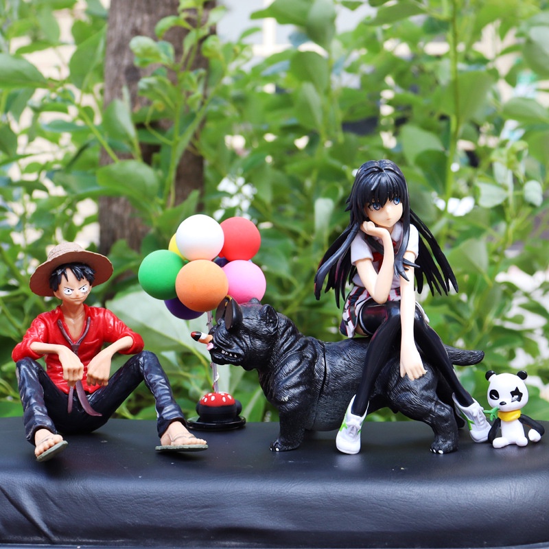 Set Mainan Action Figure Kartun Anime Luffy Yukino Untuk Dekorasi Interior Mobil