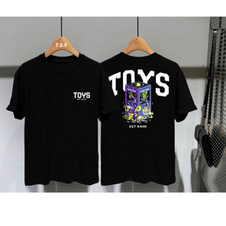 Terbatas FashMarket Kaos Distro Toys Baju Kaos Pria Kaos Distro Murah Kaos Hitam Pria Wanita Kaos Ge