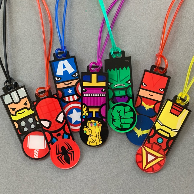 Bagtag Superhero Avengers Lucu Custom Nama Souvenir Anak Ulang Tahun Birthday Gift Hampers