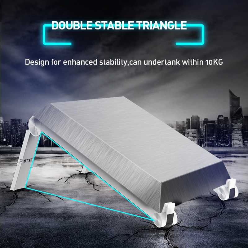 IDN TECH - COOLCOLD Laptop Stand Aluminium Foldable Adjustable - T6L