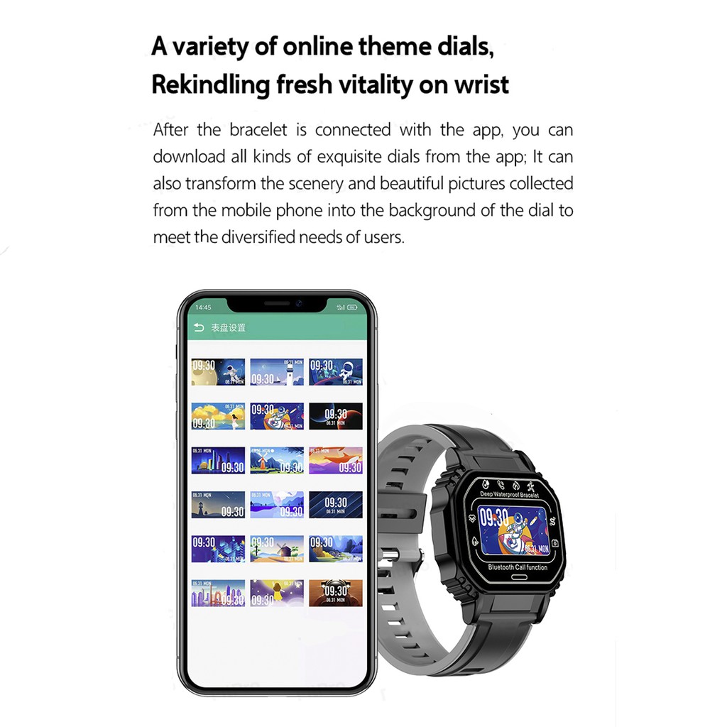 SMARTWATCH B7 Jam Tangan Pria Wanita Digital Smartwatch Bluetooth Heart Rate Sport WATCHKITE WKOS