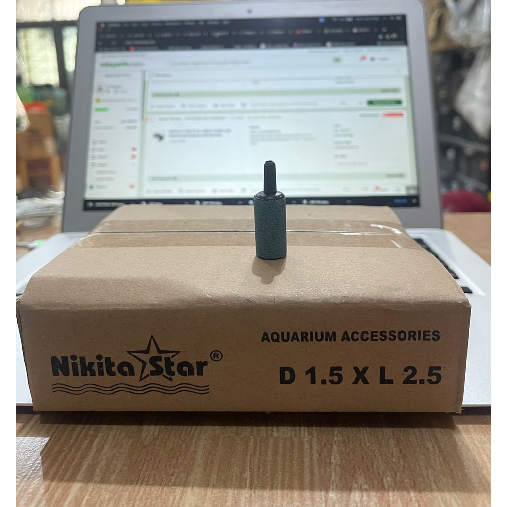 AIR STONE KECIL / BATU AERATOR KECIL NIKITA STAR D1.5 x L2.5 SATUAN