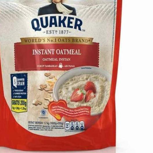 

Barang Bagus Quaker Oat Oatmeal 1.2kg 1200gr WF6'