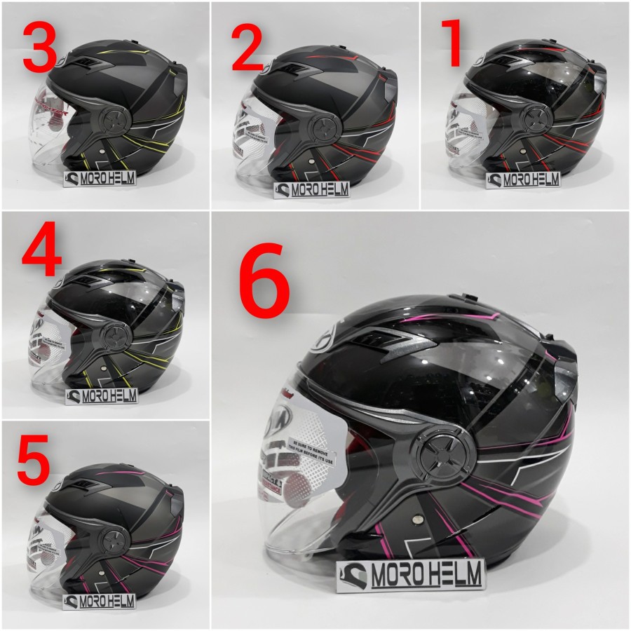 helm nhk gladiator motif hawk series