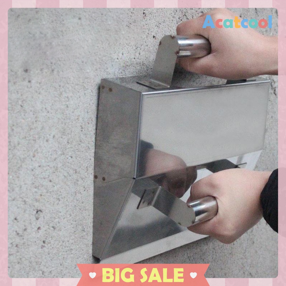 Stainless Steel Wall Plaster Dust Trowel Putty Scraper Concrete Cement Tool