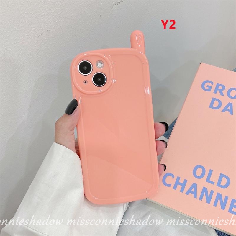 Soft Case TPU Glossy Warna Permen Macaron Untuk iPhone 13 11 12 Pro Max 11 Pro Max 13 Pro Max 7 8 Plus