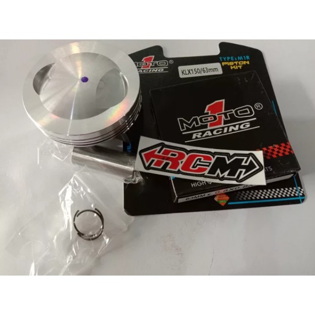 SEHER SEKER PISTON SET KIT KLX150 KLX DIAMETER PEN PIN 14 63MM 63 MM KLEP KELEP STD DOME ORI ORIGINAL MOTO1 ASLI