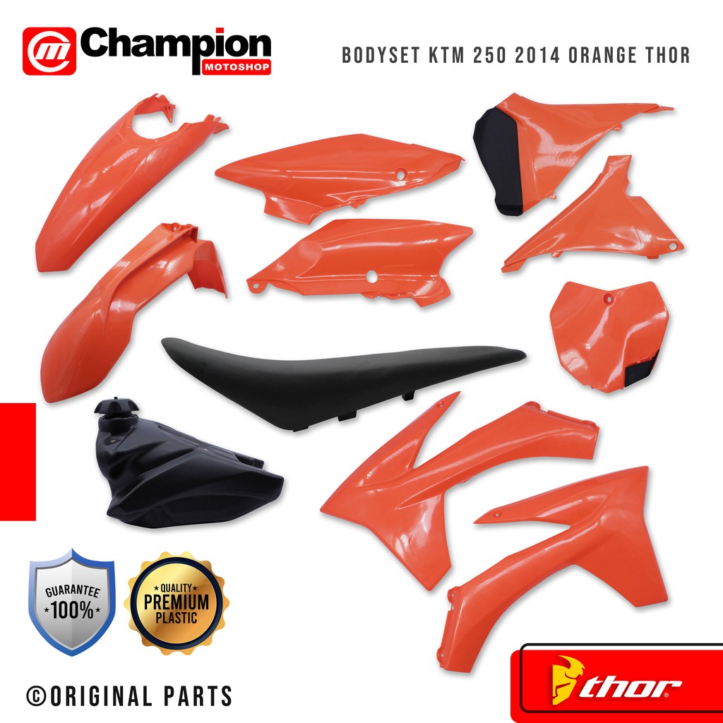 Body Set Plastik Body Cross Trail Ktm 250 2014 Sixday Include Jok Dan Tangki Thor