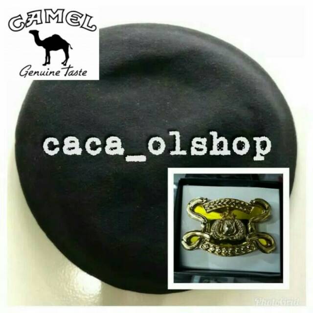 Baret sabara camel plus emblem