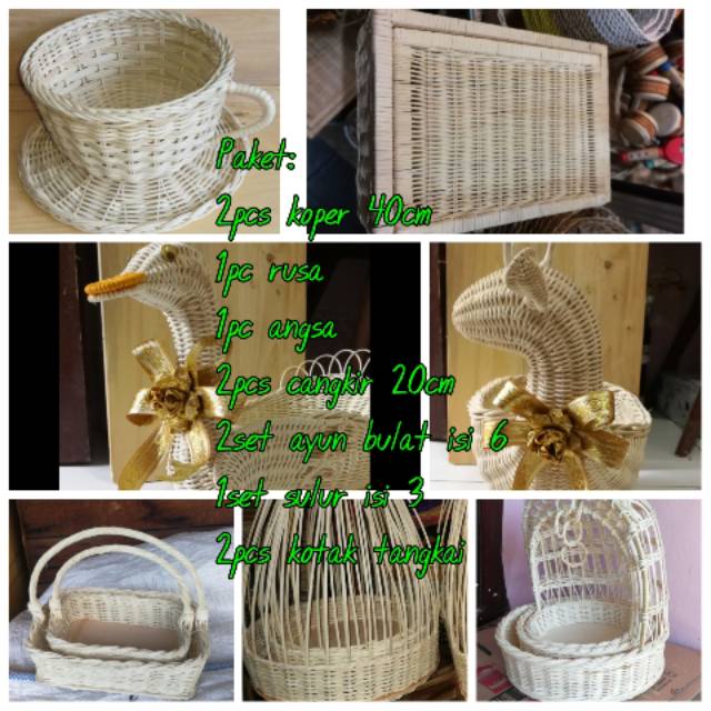 keranjang hantaran seserahan pernikahan Paketan