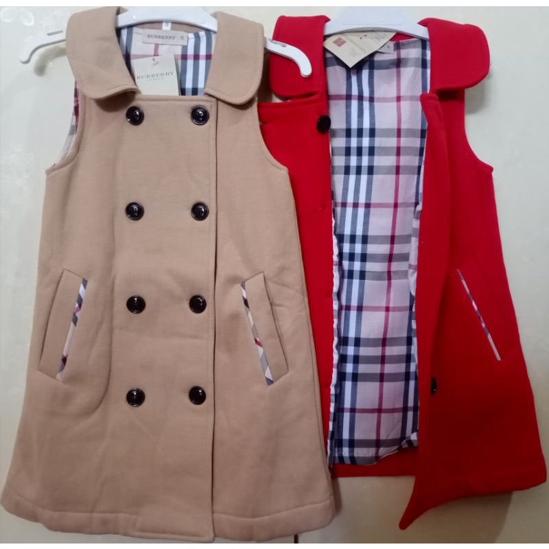 coat dress burberry anak