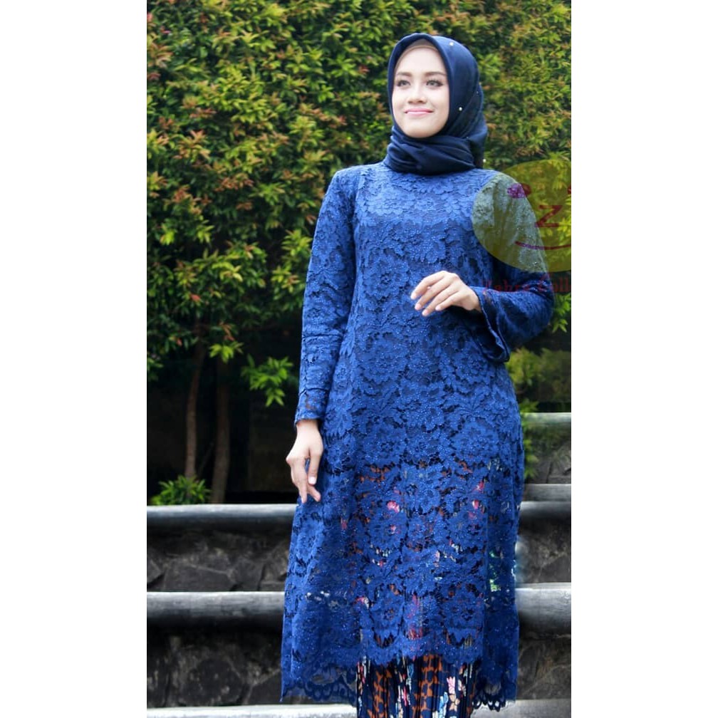 tunik atasan brokat fashion wanita terkini