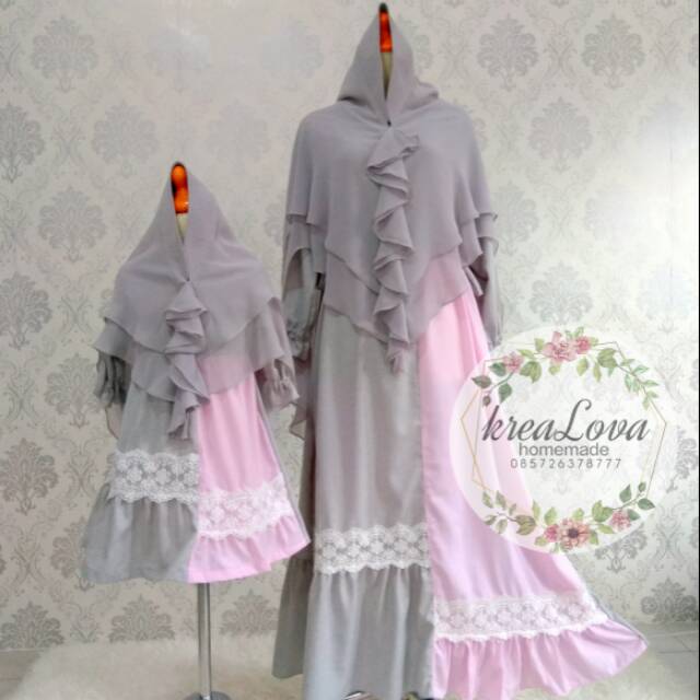 gamis couple syari mba kanaya