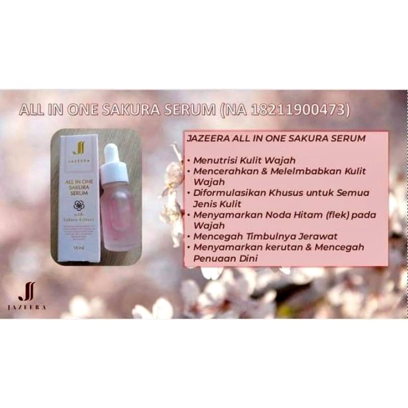 Serum Jazeera Sakura All in One Original Kemasan Baru