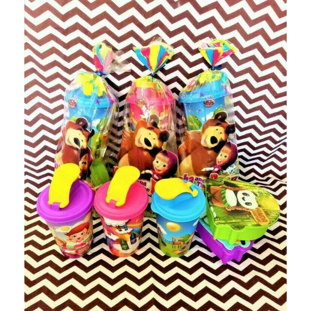 SOUVENIR ULANG TAHUN / PAKET ULANG TAHUN / TEMPAT MAKAN + TEMPAT MINUM