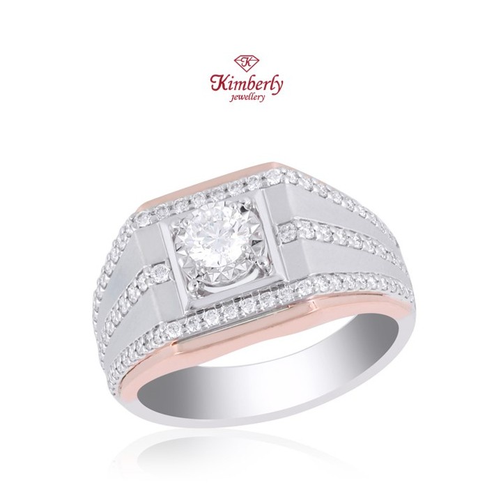 Cincin Berlian Pria GIA Sertifikat KMR689311 - Kimberly Jewellery
