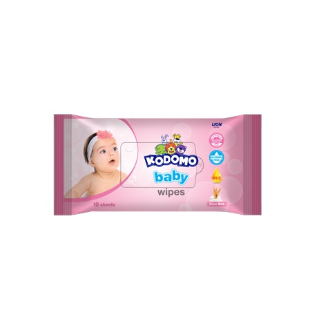 KODOMO BABY WIPES 2X50 BLUE